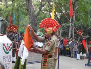 Flag ceremony at Agartala