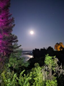 Full moon view of Kameng river from the heights of Bhalukpong