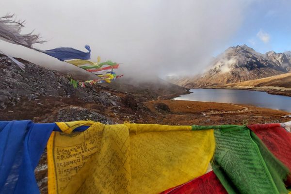 Sela Lake or Paradise Lake at Sela Pass